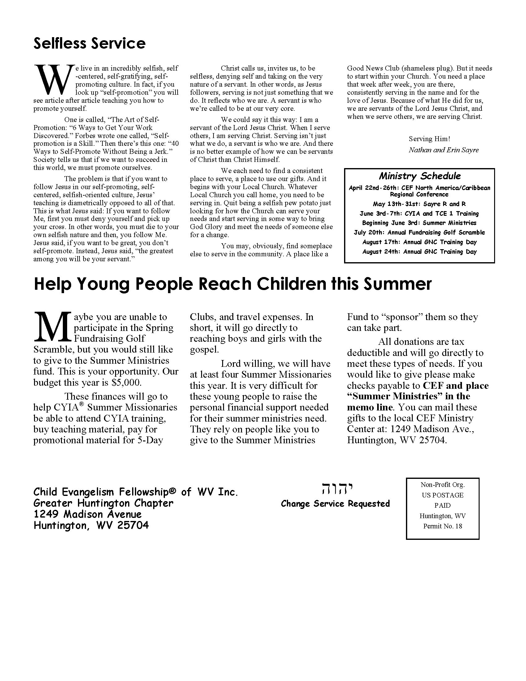 Spring 2024 Newsletter Page 2