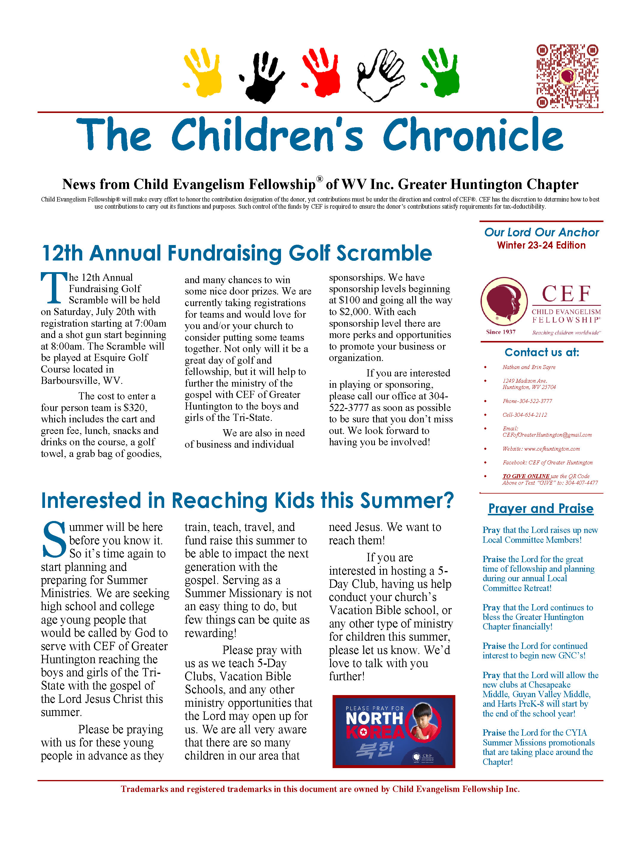 Winter 2023-2024 Newsletter Page 1